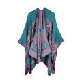 Chandail de cardigan de Ruana de poncho de châle des femmes ouvert avant élégant Cape Wrap